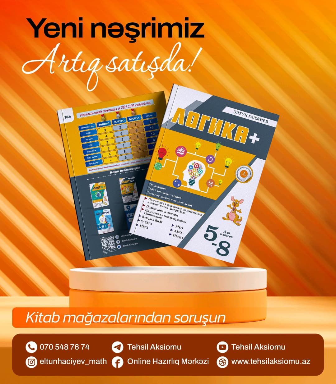 ''Logika+'' Rus bölməsi üzrə təhsil alan 5-8-ci sinif şagirdləri üçün vəsait.